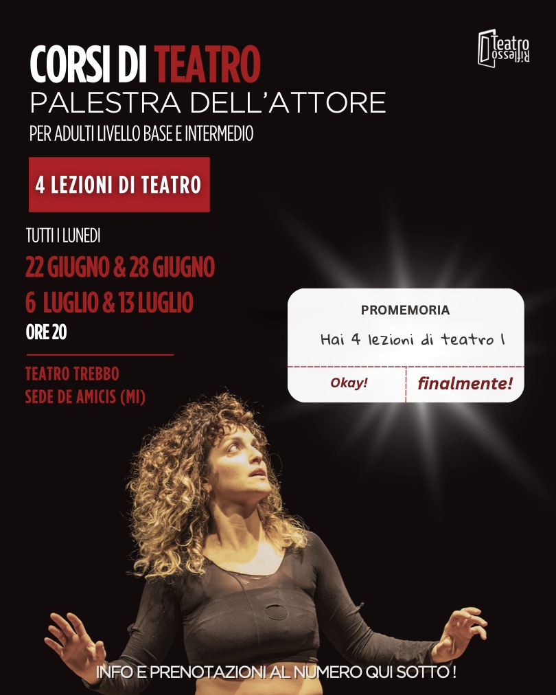 PALESTRA DELL’ATTORE – MILANO | ESTATE 2026