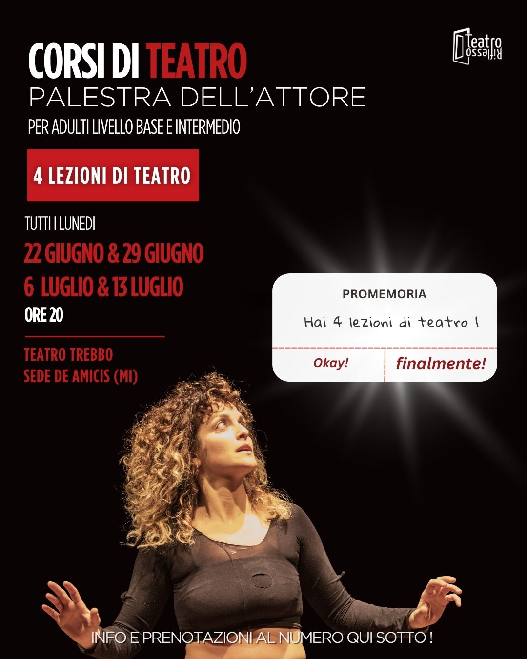 PALESTRA DELL’ATTORE – MILANO | ESTATE 2026
